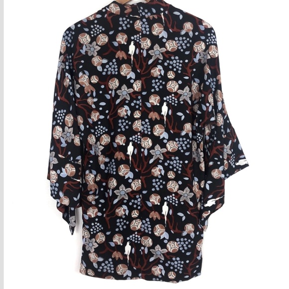 Rachel Roy bell sleeve wrap tunic sz extra small - Picture 3 of 5